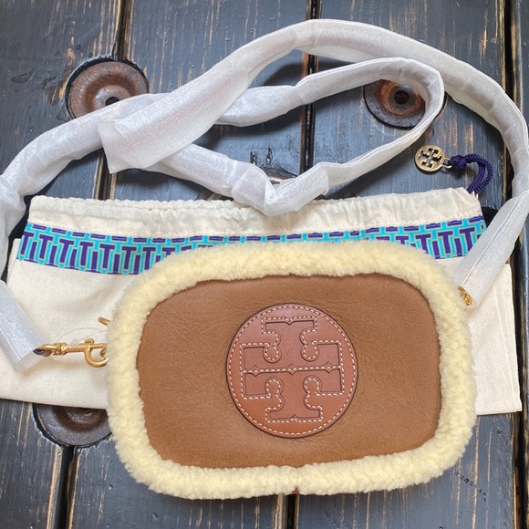 Tory Burch Handbags - Tory Burch Perry Bombe Shearling Mini Crossbody